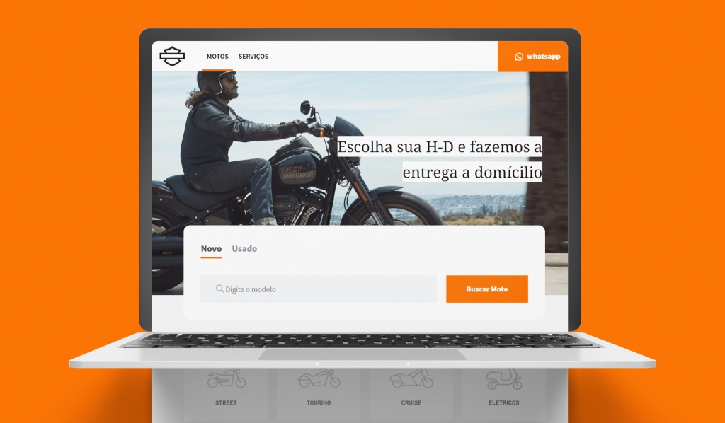 Novo site com UX e SEO criado para Harley-Davidson